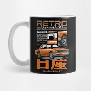 Skyline 2000 GTR Retro Car Mug